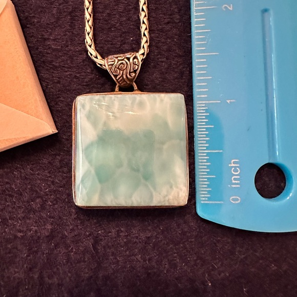 Larimar *Marahlago Pendant Sterling Silver - Picture 6 of 10